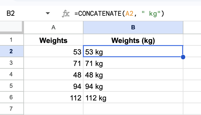 Write the suffix formula