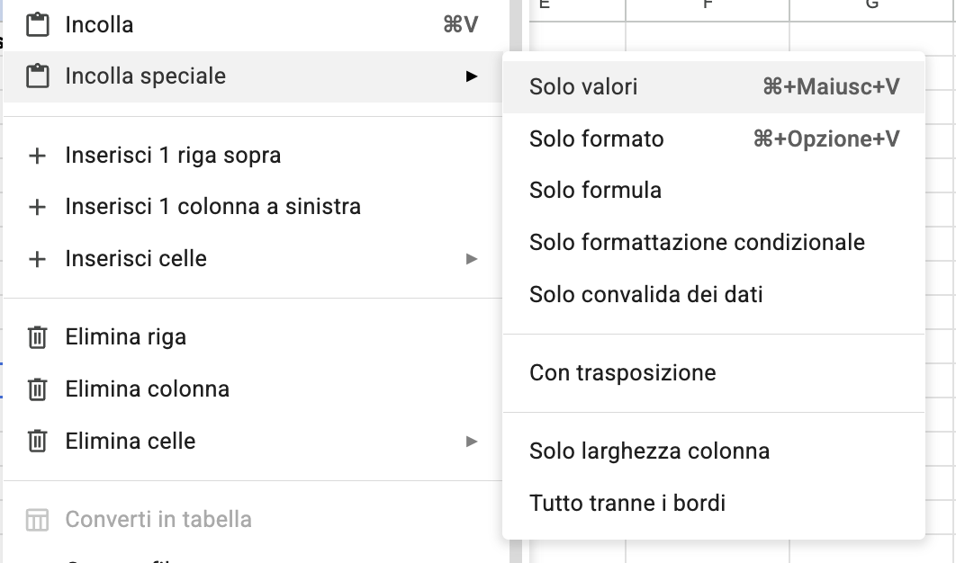 Copia e sostituisci gli originali