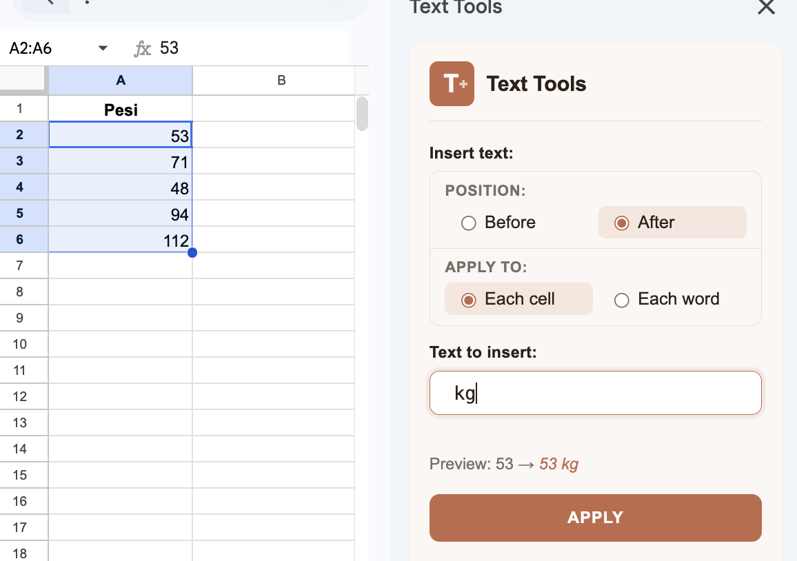Metodo 2: Usare Text Tools (più veloce)